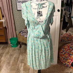 O'Neill Light Blue Floral Midi Dress